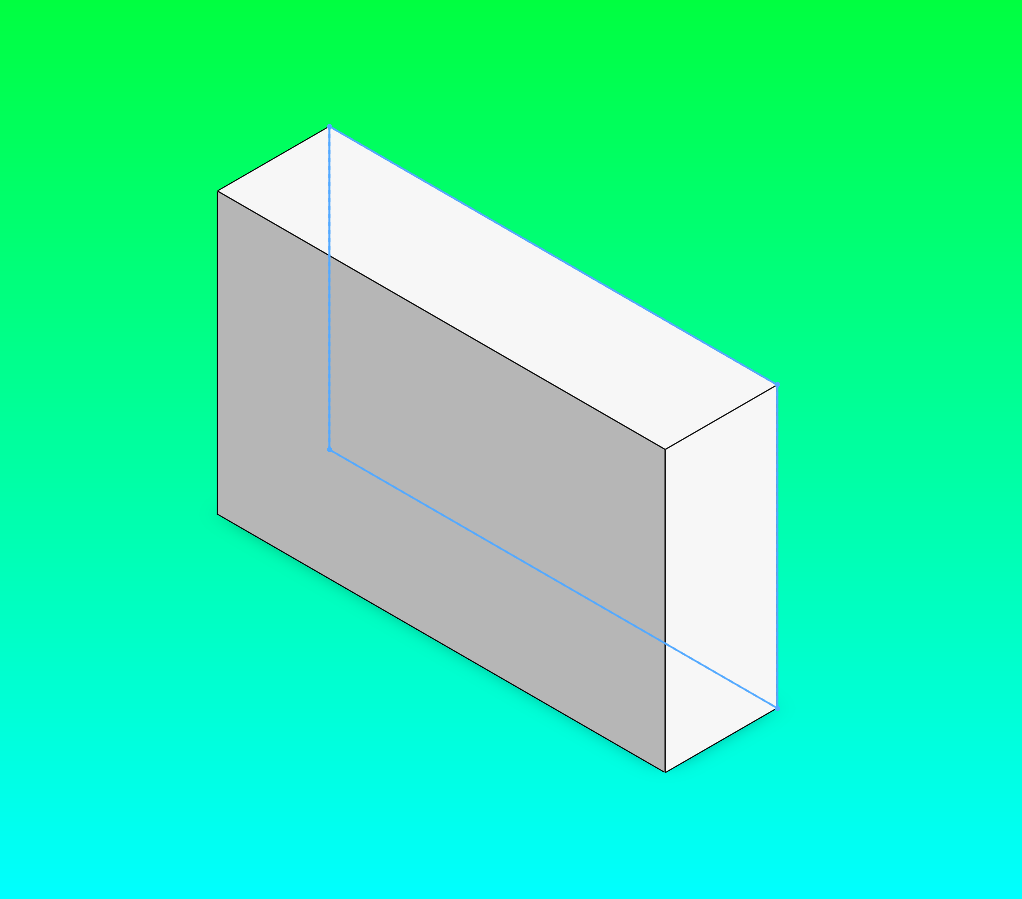 Bracket after the smart-dimensioned sketch is extruded 20 mm
