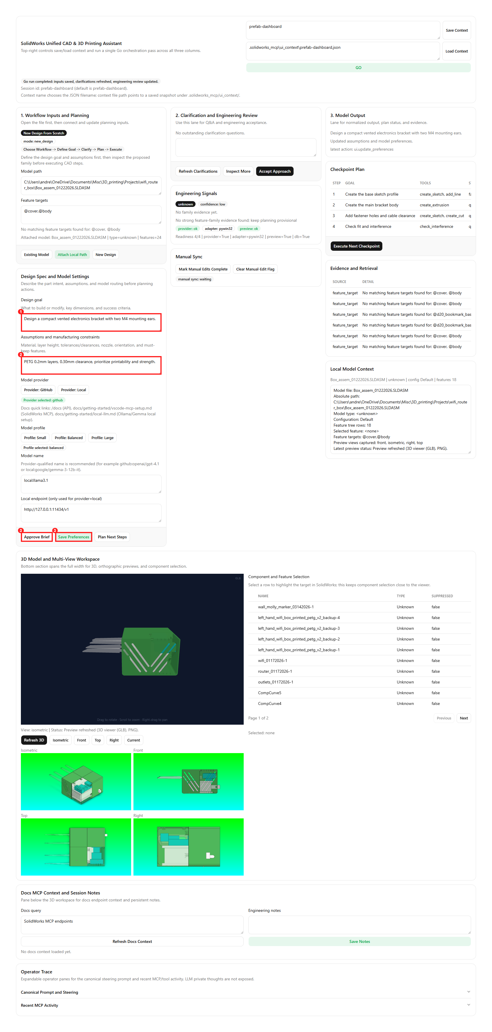 Walkthrough B2 - New Design Inputs